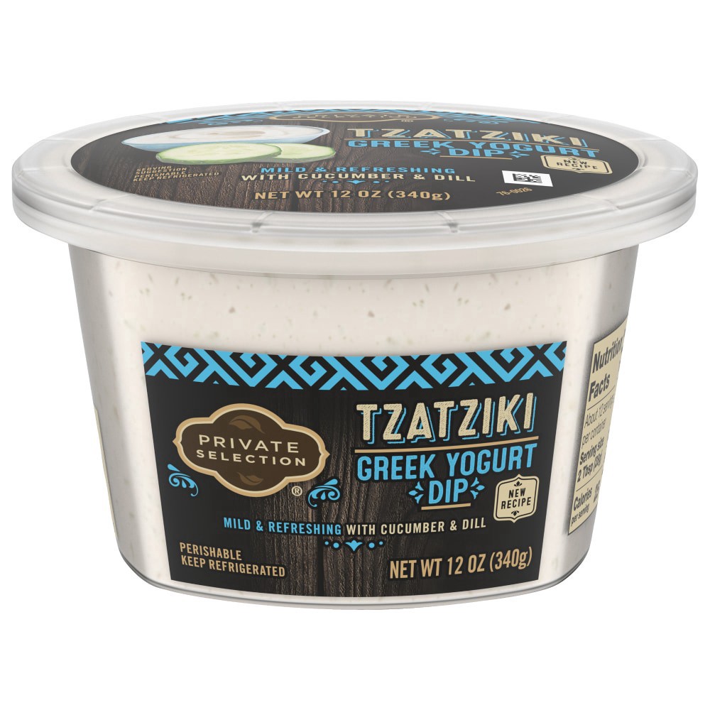 slide 1 of 4, Private Selection Tzatziki Dip, 12 oz