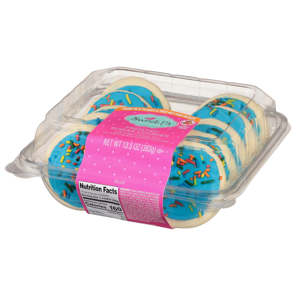 slide 4 of 14, Sweet P's Bake Shop Blue Frosted Sugar Cookies 13.5 oz,