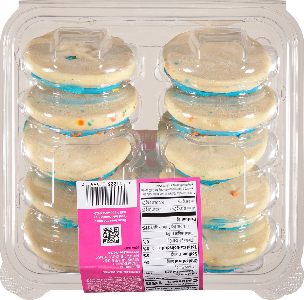 slide 3 of 14, Sweet P's Bake Shop Blue Frosted Sugar Cookies 13.5 oz,