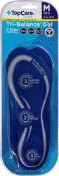 TopCare Health Men's Sizes 8-12 3 Zone Comfort Tri-Balance Gel, 1 Pair