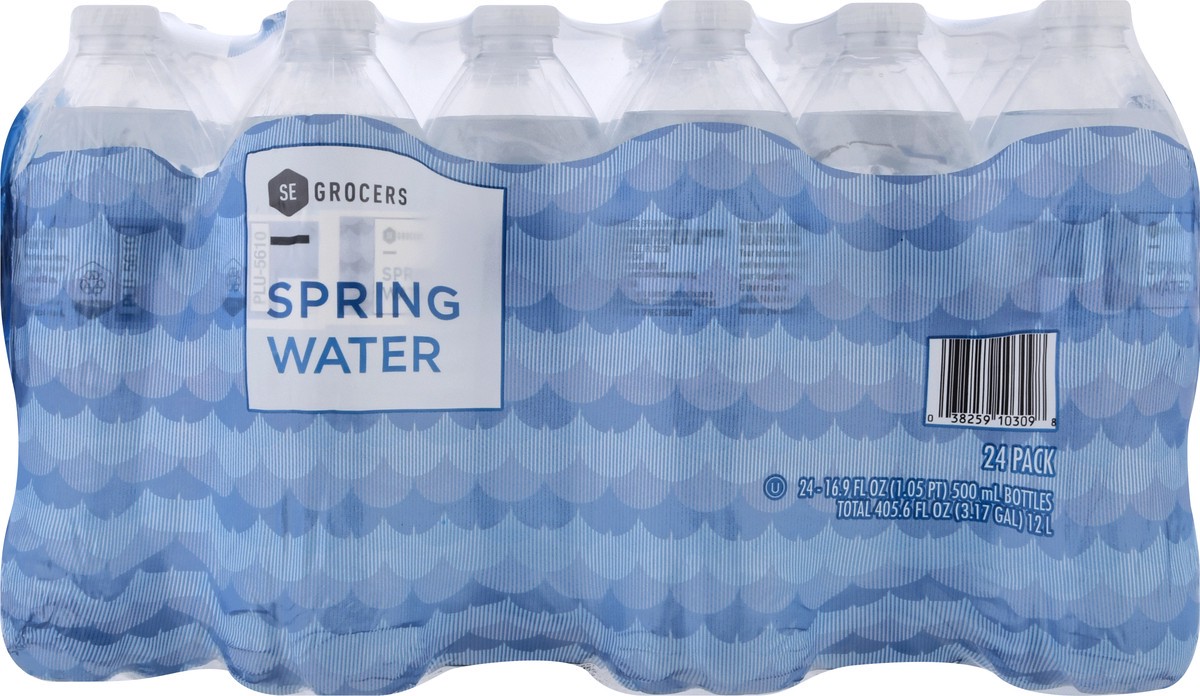 slide 5 of 9, SE Grocers Spring Water - 24 ct; 16.9 oz, 24 ct; 16.9 oz