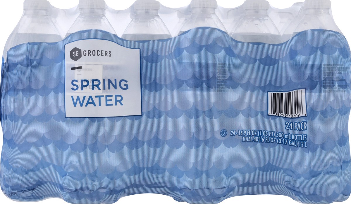 slide 8 of 9, SE Grocers Spring Water - 24 ct; 16.9 oz, 24 ct; 16.9 oz