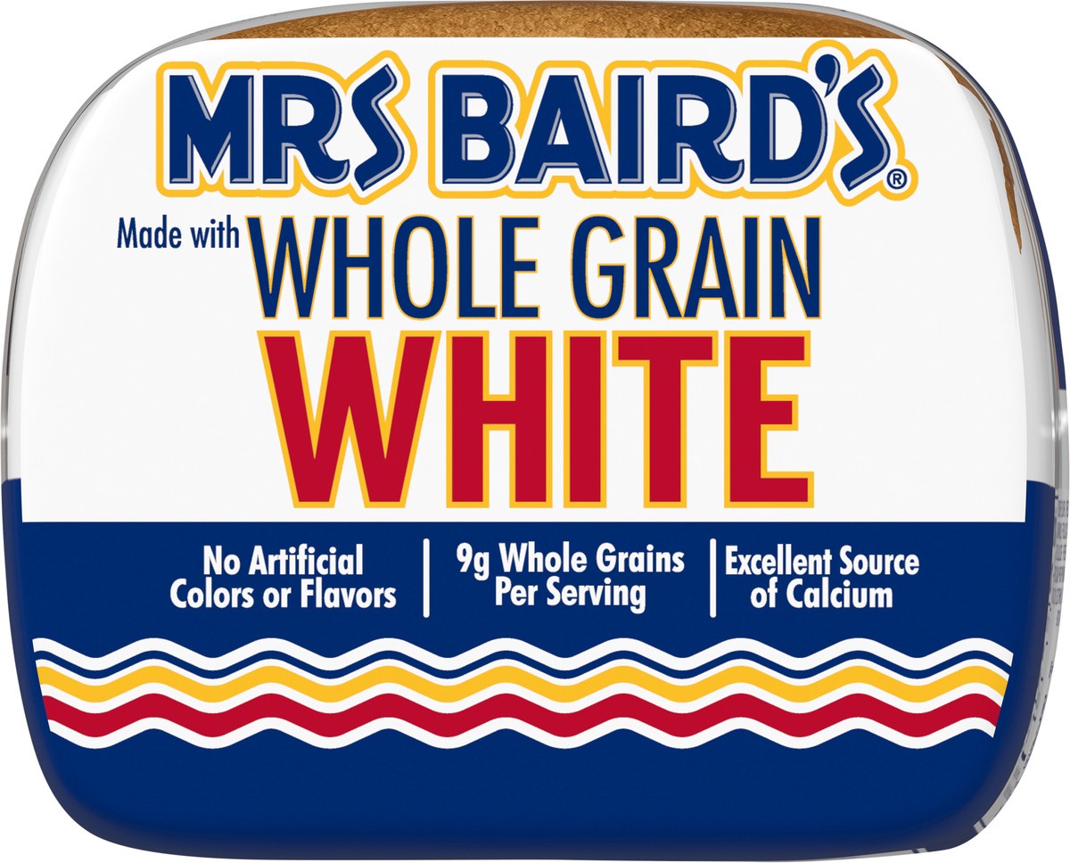 slide 7 of 9, Mrs Baird's Whole Grain White Bread, 20 oz, 20 oz