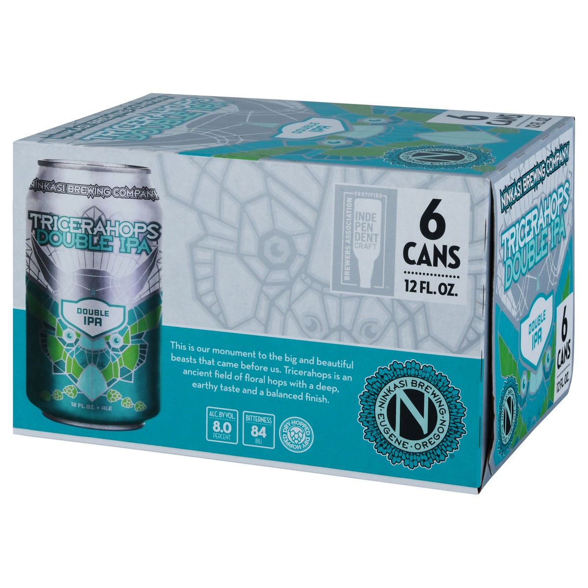 slide 5 of 8, Ninkasi Double IPA Tricerahops Beer 6 - 12 fl oz Cans, 6 ct