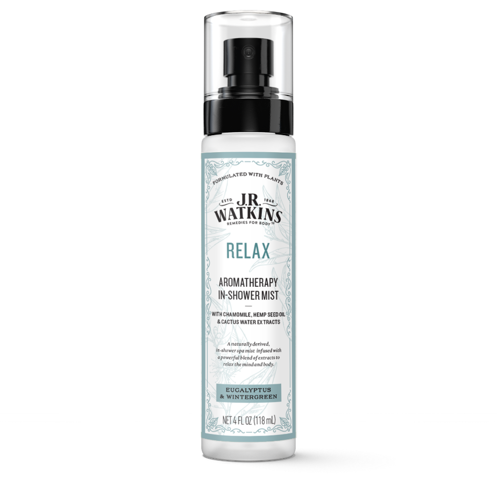 slide 1 of 1, J.R. Watkins Relax Aromatherapy In-Shower Mist, 4 fl oz