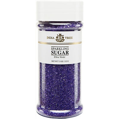 slide 1 of 1, India Tree Sparkling Ultra Violet Sugar, 7.5 oz
