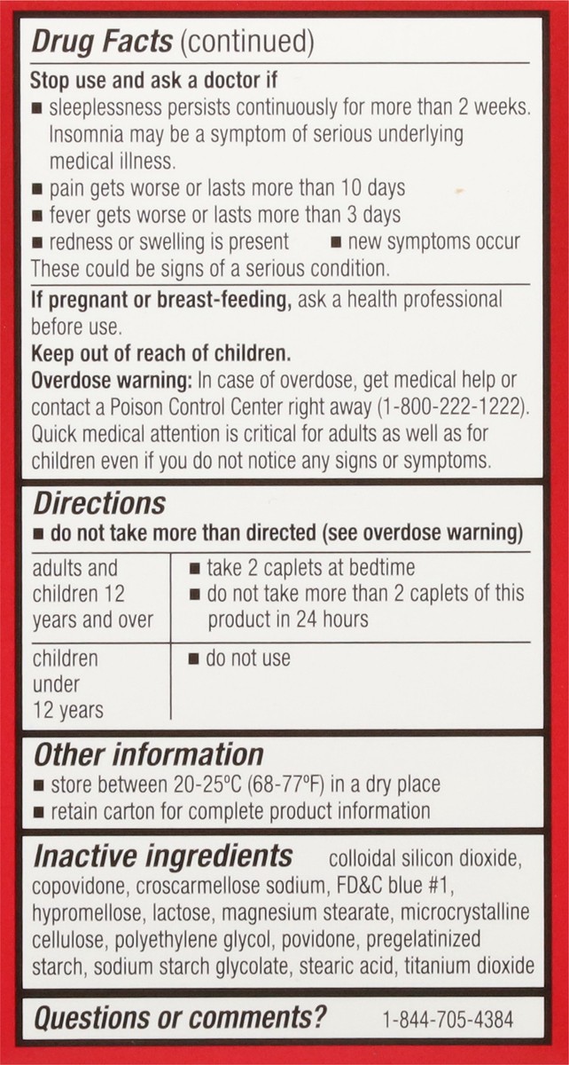 slide 15 of 16, First Street Fst St Pain Rel Pm Caplets Comp Tylenol Pm, 100 ct
