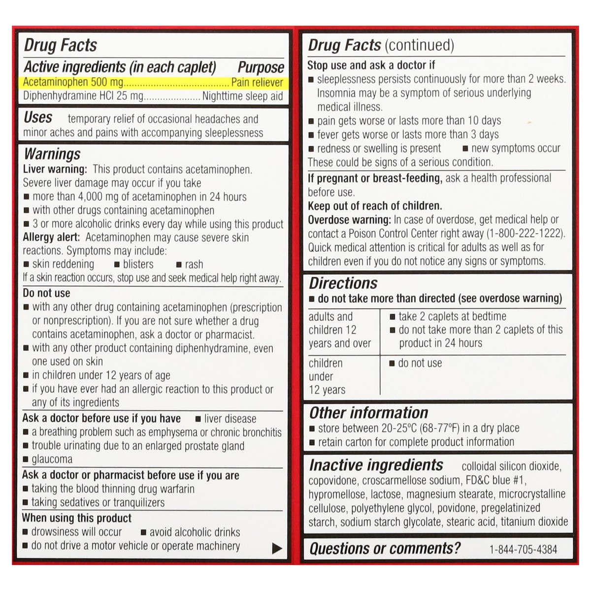 slide 3 of 16, First Street Fst St Pain Rel Pm Caplets Comp Tylenol Pm, 100 ct