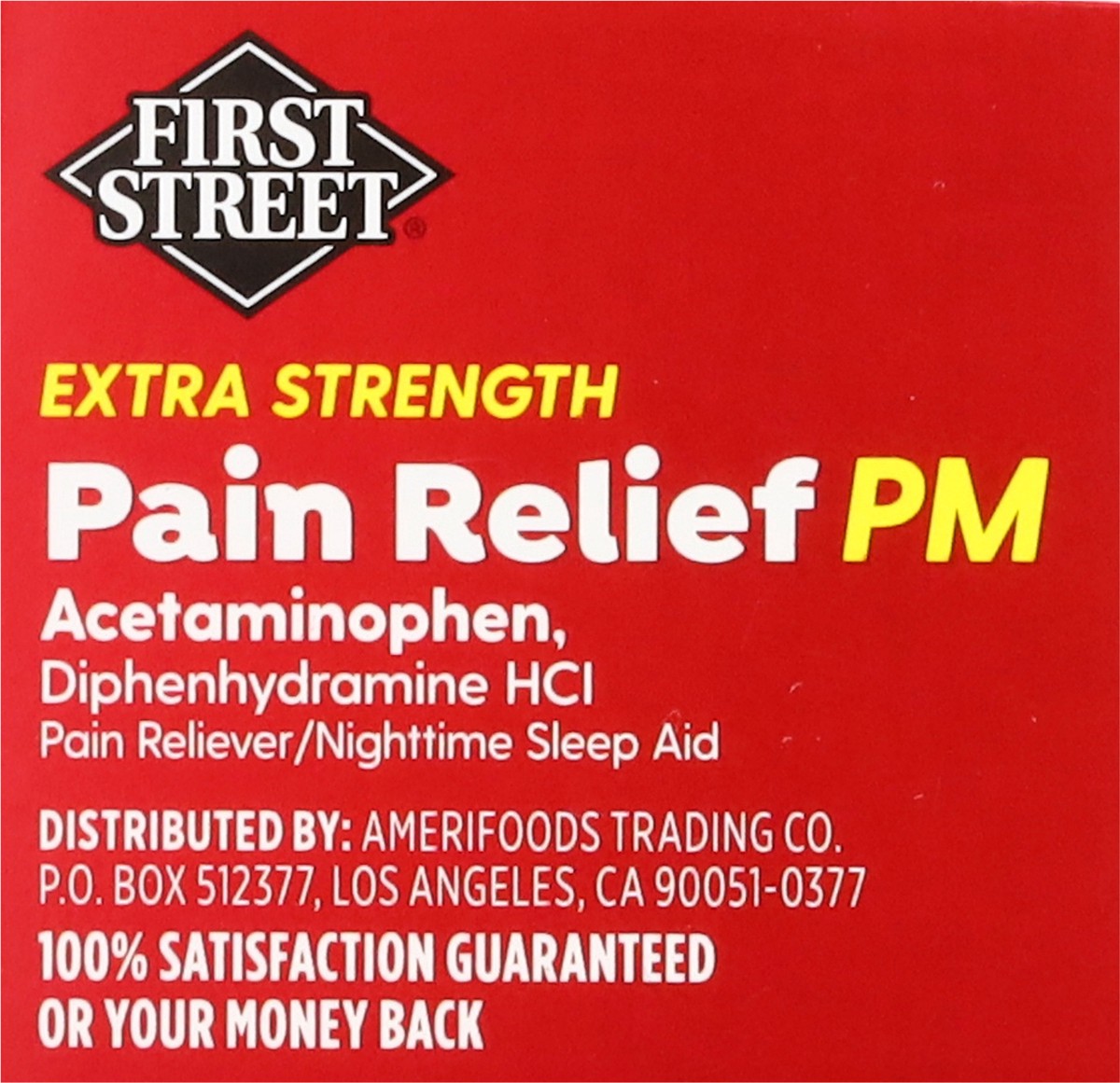 slide 9 of 16, First Street Fst St Pain Rel Pm Caplets Comp Tylenol Pm, 100 ct
