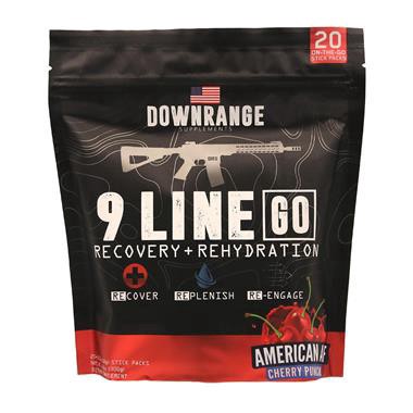 slide 1 of 1, Down Range 9 Line Go Cherry Punch, 20 ct