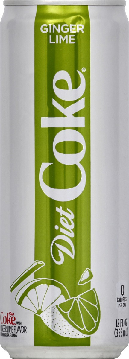 slide 2 of 4, Coca-Cola Ginger Lime Diet Coke - 12 fl oz, 12 fl oz