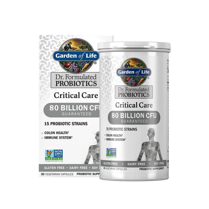 slide 1 of 7, Garden of Life Critical Care, Vegetarian Capsules, 30 ct