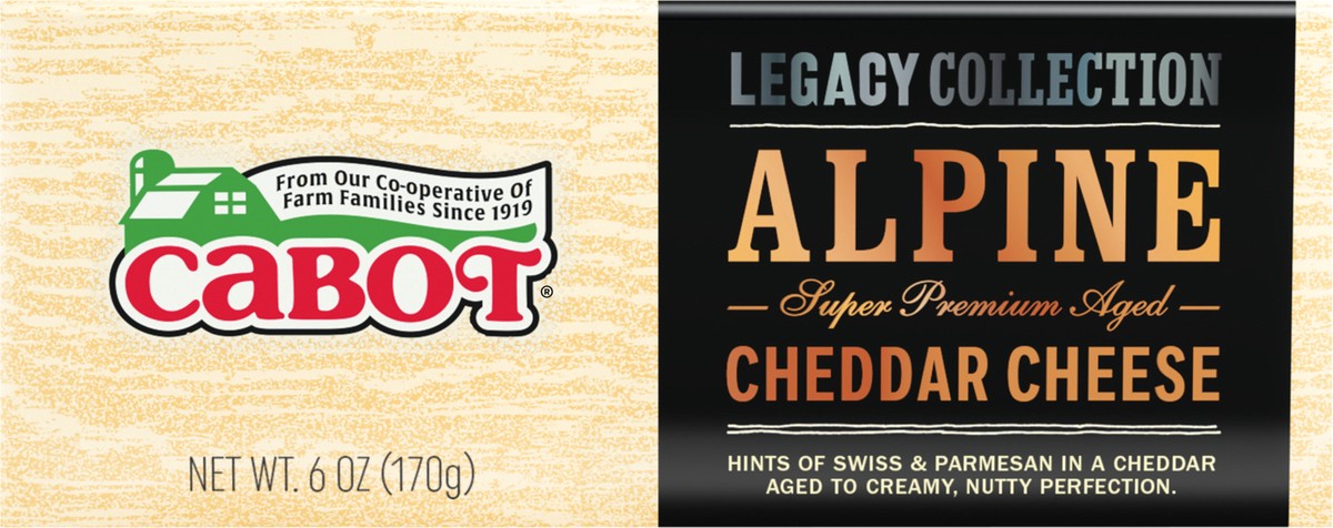 slide 2 of 8, 12/6Oz Alpine Cheddar Bar, 8 oz