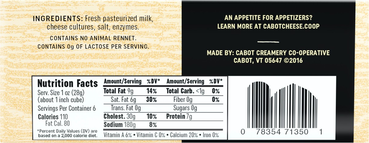 slide 8 of 8, 12/6Oz Alpine Cheddar Bar, 8 oz