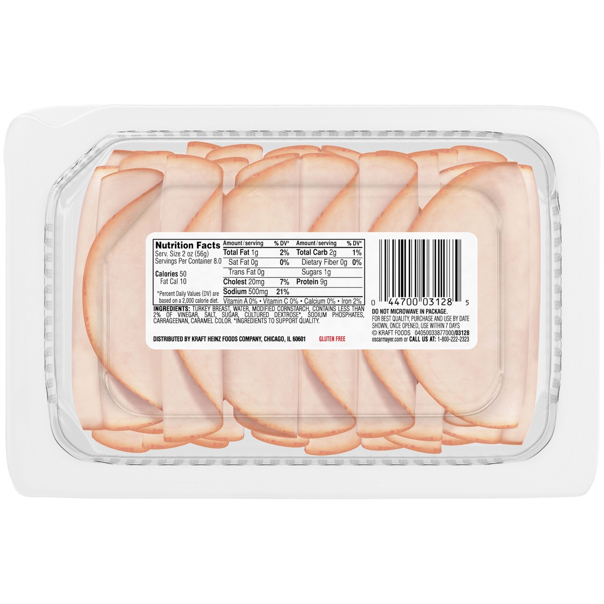 slide 3 of 8, Oscar Mayer Deli Fresh Oven Roasted Sliced Turkey Breast Lunch Meat, 1.0 lb