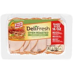 Oscar Mayer Deli Fresh Oven Roasted Sliced Turkey Breast Lunch Meat