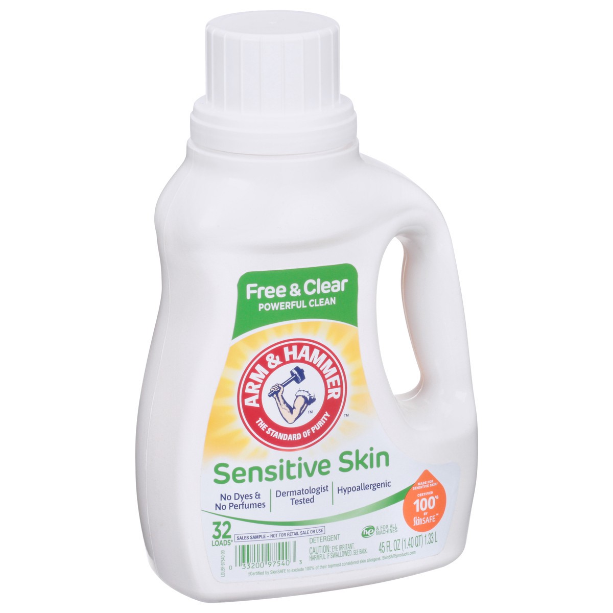 slide 12 of 13, ARM & HAMMER Sensitive Skin Detergent 45 fl oz, 45 fl oz