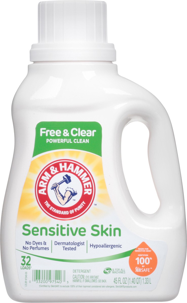 slide 2 of 13, ARM & HAMMER Sensitive Skin Detergent 45 fl oz, 45 fl oz