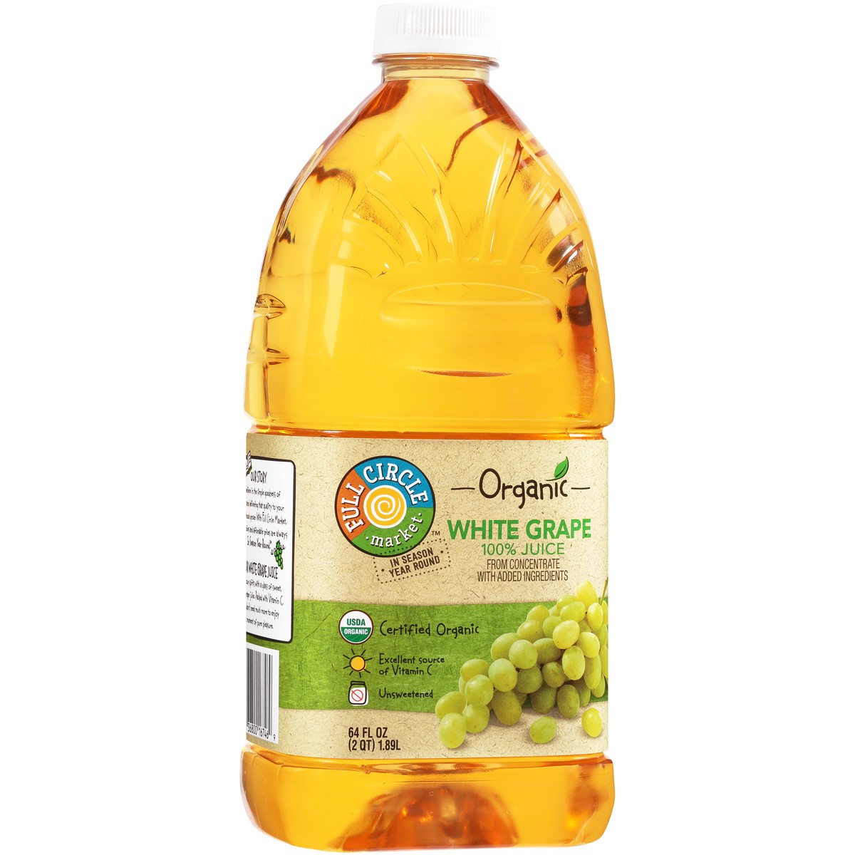 slide 4 of 8, Full Circle Market White Grape 100% Juice From Concentrate - 64 fl oz, 64 fl oz