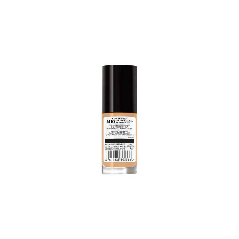 slide 3 of 5, Covergirl Trublend Matte Made Foundation Golden Natural M10, 1 ct