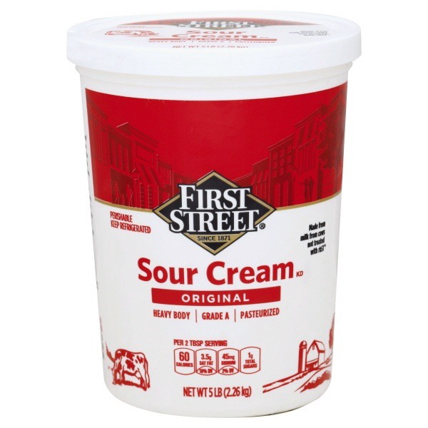 slide 1 of 1, First Street Sour Cream, 5 lb