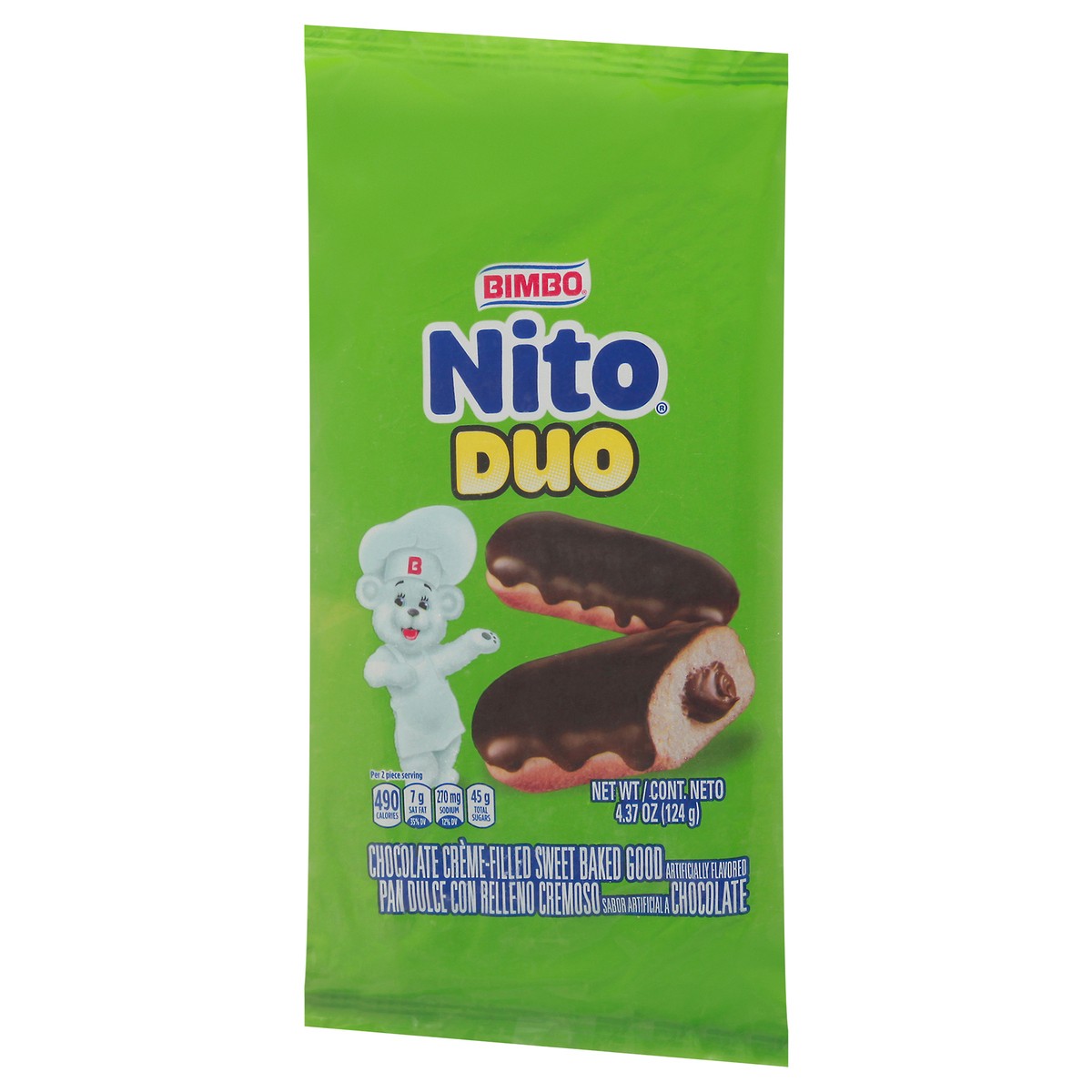 slide 9 of 11, Bimbo Nito Duo Chocolate, Single Serving Individually Wrapped, 2 ct