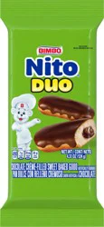 Bimbo Nito Duo Chocolate Crème (Twin Pack) Filled Sweet Baked Good, 2 count, 4.37 oz