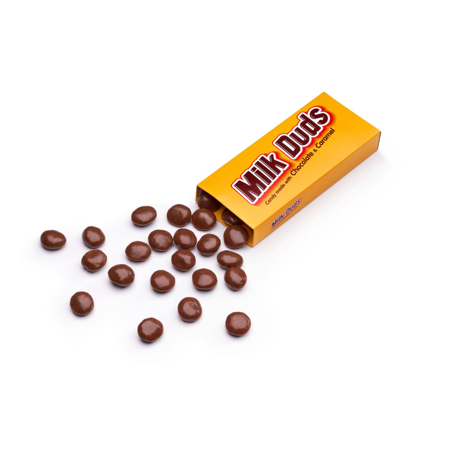 slide 6 of 9, MILK DUDS Chocolate and Caramel Candy Box, 5 oz, 5 oz