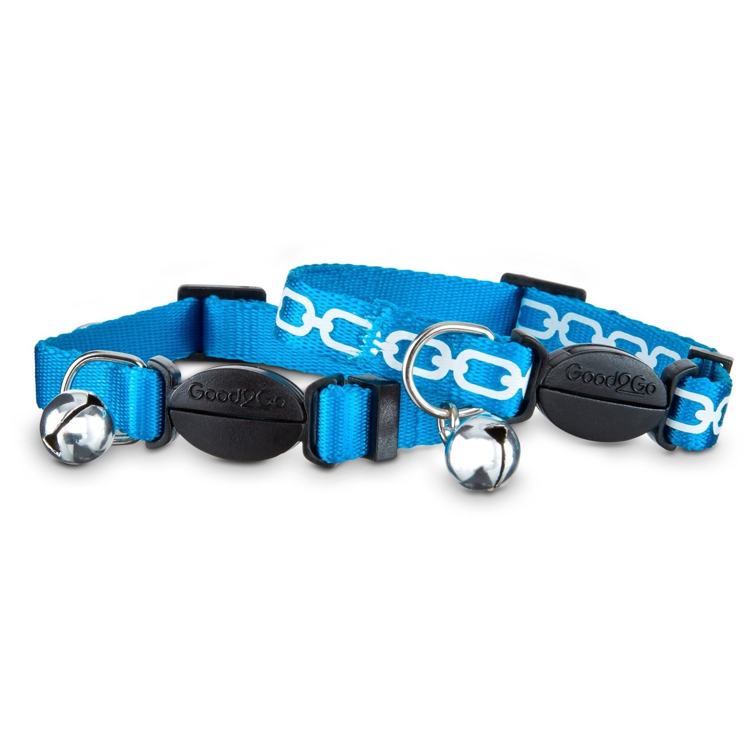 slide 1 of 1, Good2Go Blue Link Breakaway Cat Collars, 1 ct