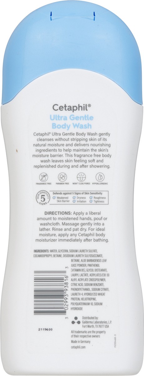 slide 6 of 9, Cetaphil Ultra Gentle Body Wash 16.9 fl oz, 16.9 oz