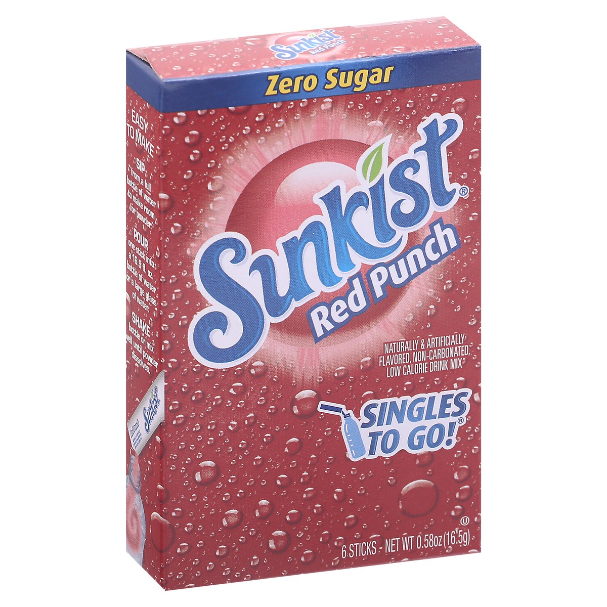 slide 2 of 9, Sunkist Red Punch Singles - 6 ct, 6 ct