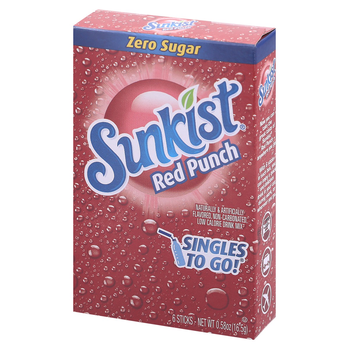 slide 3 of 9, Sunkist Red Punch Singles - 6 ct, 6 ct