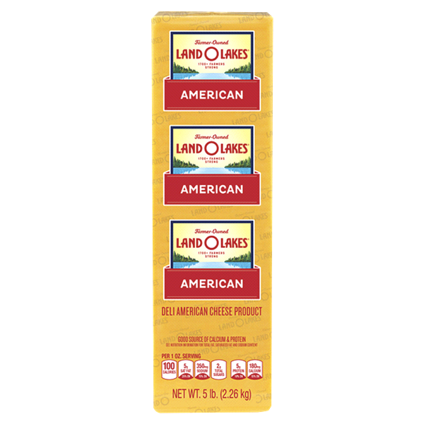 slide 1 of 1, Land O'Lakes Yellow American Cheese, per lb