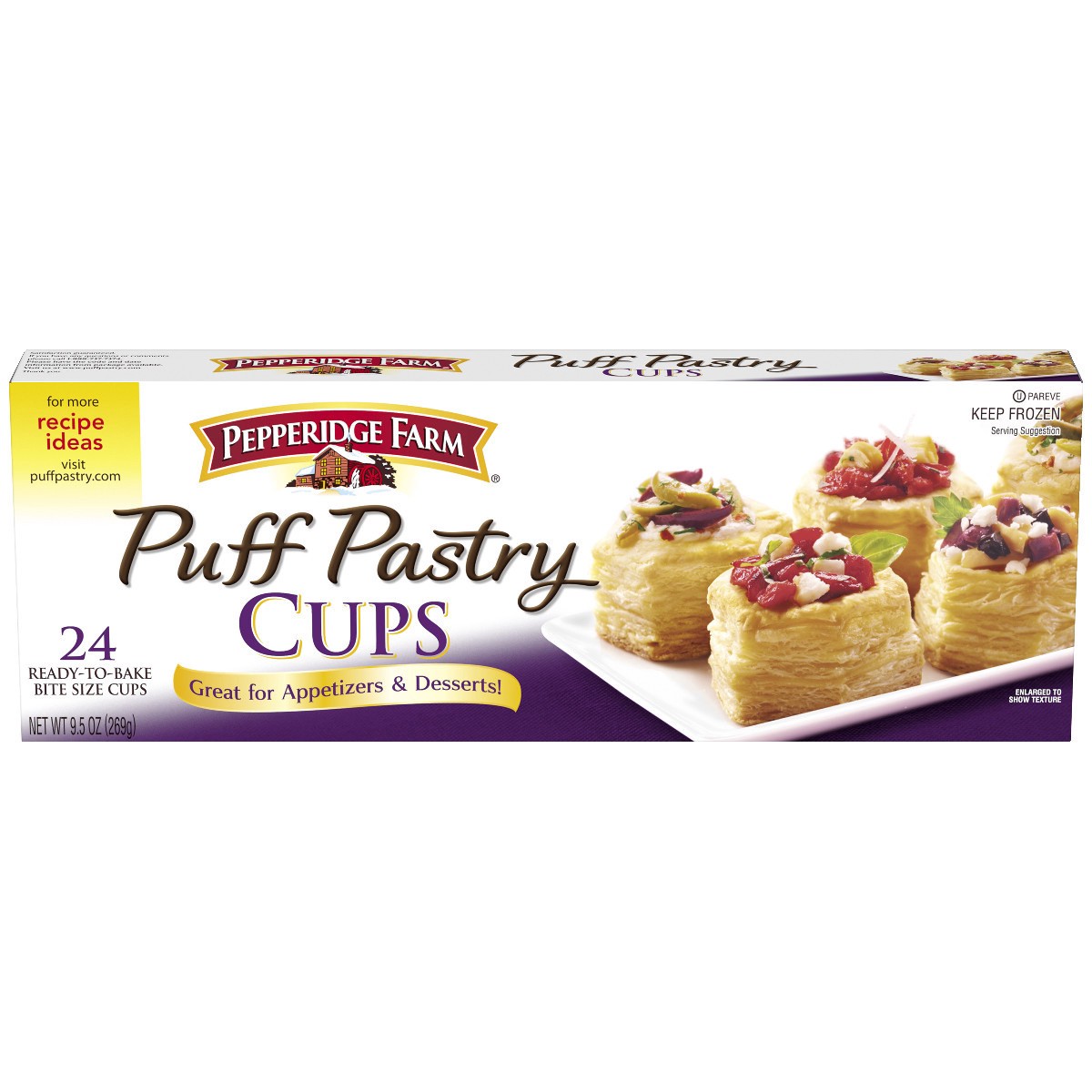 slide 15 of 15, Pepperidge Farm Frozen Cups Pastry Dough, 9.5 oz