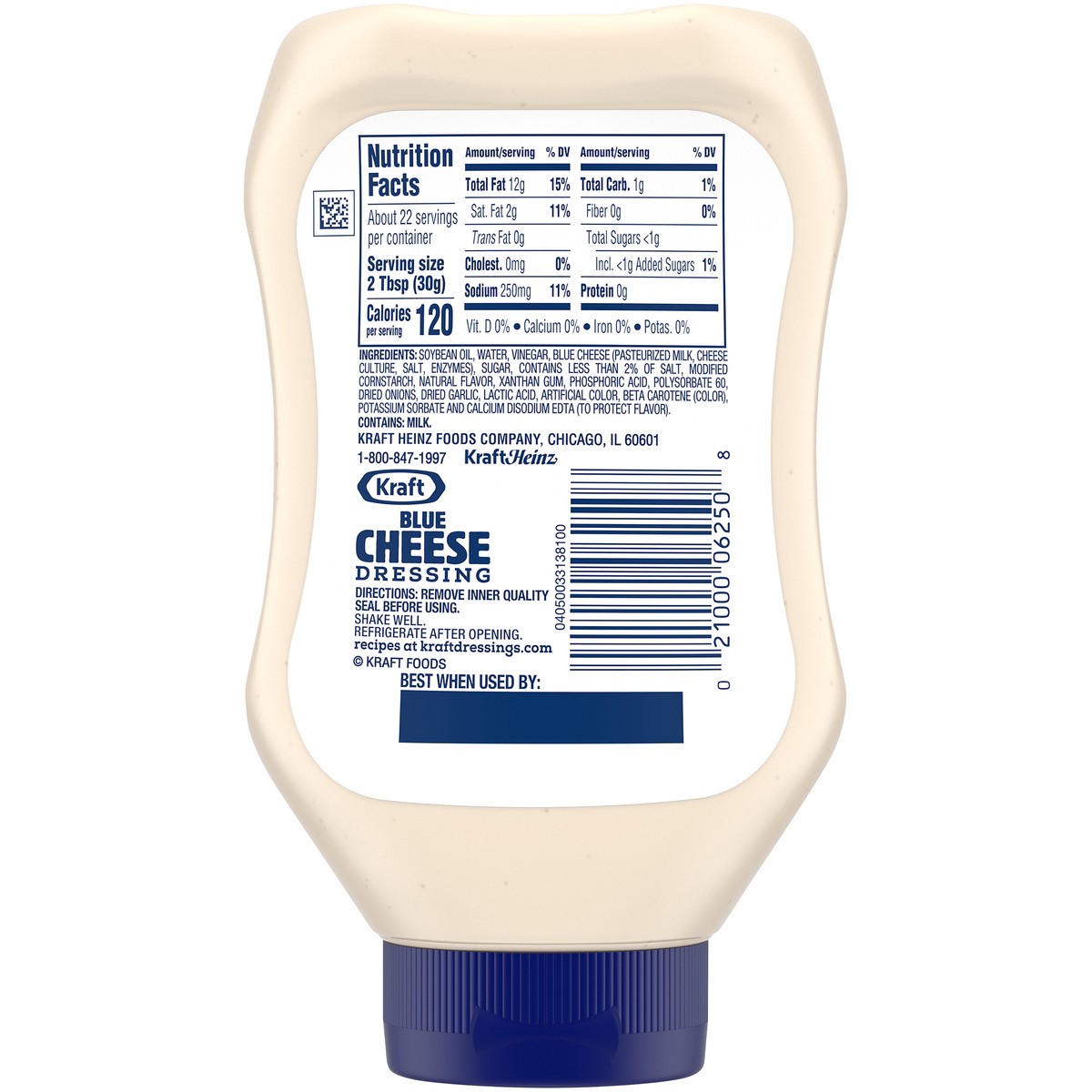 slide 2 of 14, Kraft Drizzle, Dip & Dunk Blue Cheese Dressing, 22 fl oz Bottle, 22 fl oz