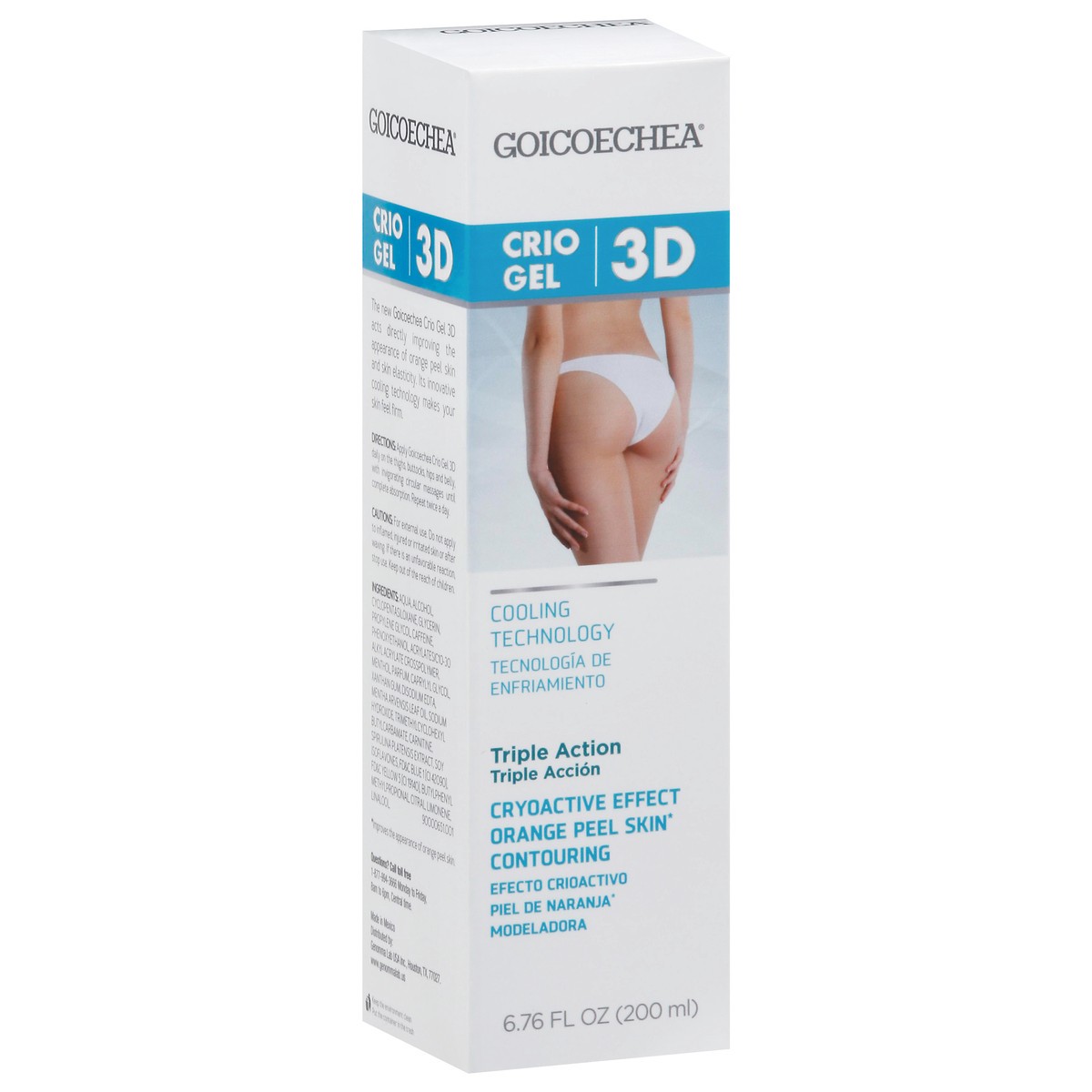slide 5 of 9, Goicoechea Triple Action 3D Crio Gel 6.76 fl oz, 6.76 fl oz