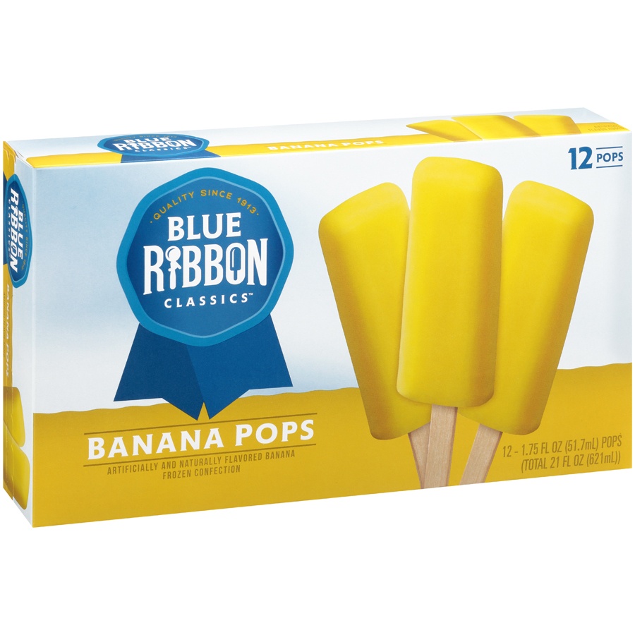 slide 2 of 8, Blue Ribbon Classics Banana Pops, 12 ct; 1.75 oz