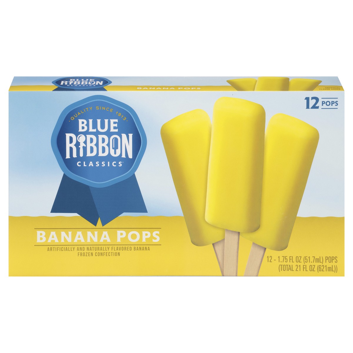 slide 1 of 9, Blue Ribbon Classics Banana Pops 12 - 1.75 fl oz Packs, 12 ct