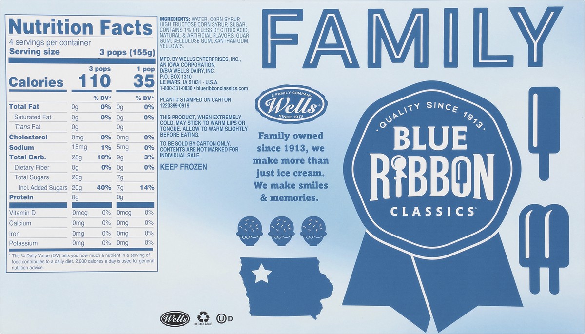 slide 5 of 9, Blue Ribbon Classics Banana Pops 12 - 1.75 fl oz Packs, 12 ct