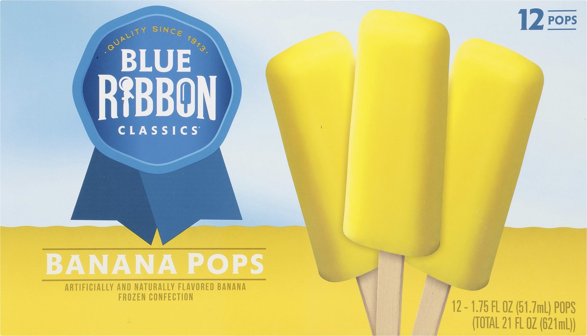 slide 6 of 9, Blue Ribbon Classics Banana Pops 12 - 1.75 fl oz Packs, 12 ct