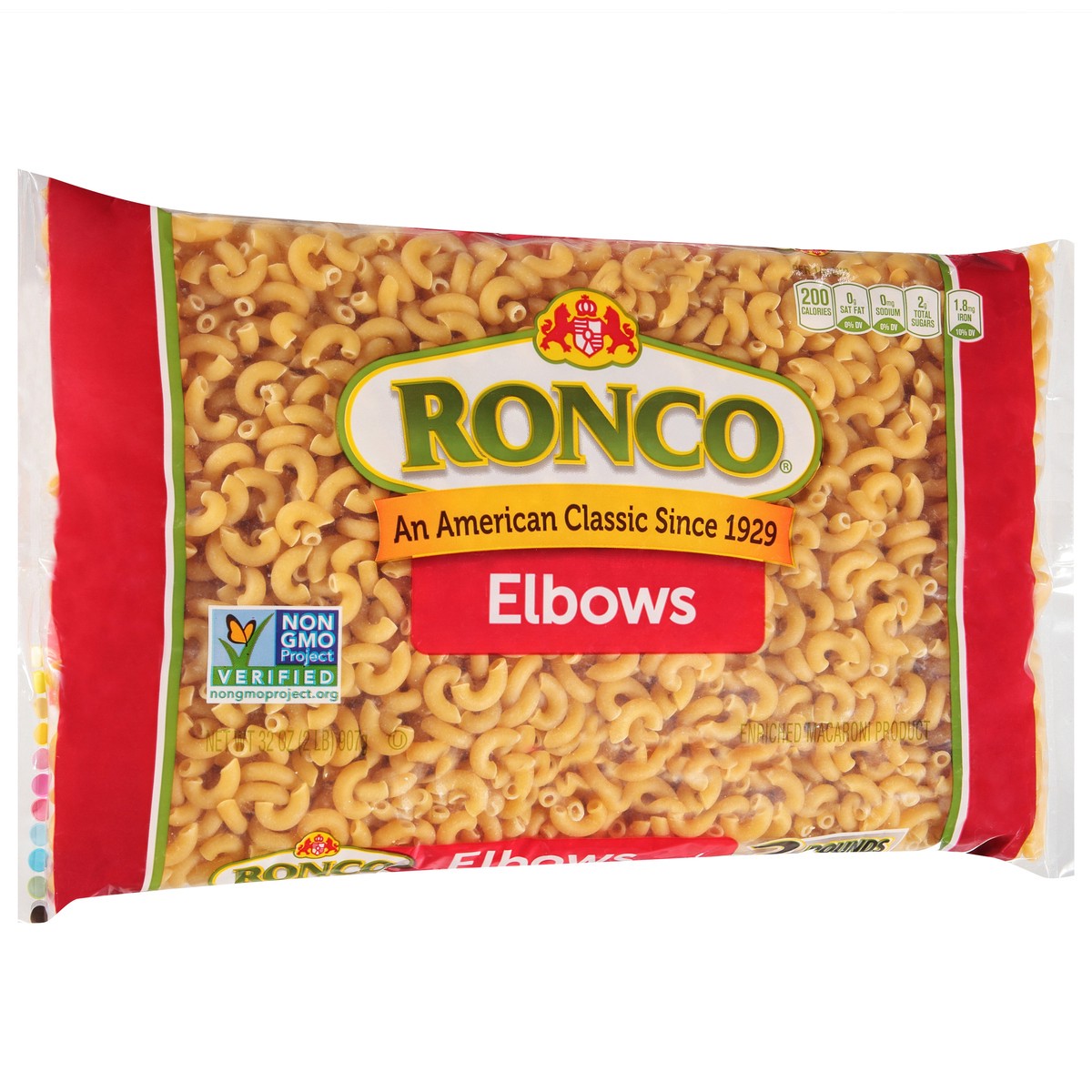 slide 6 of 9, Ronco Elbows Pasta, 32 oz