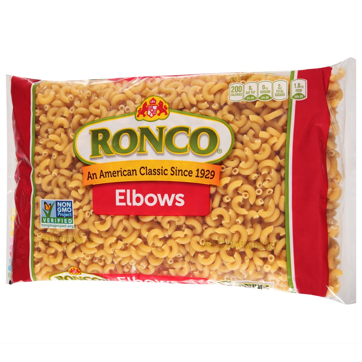 slide 8 of 9, Ronco Elbows Pasta, 32 oz