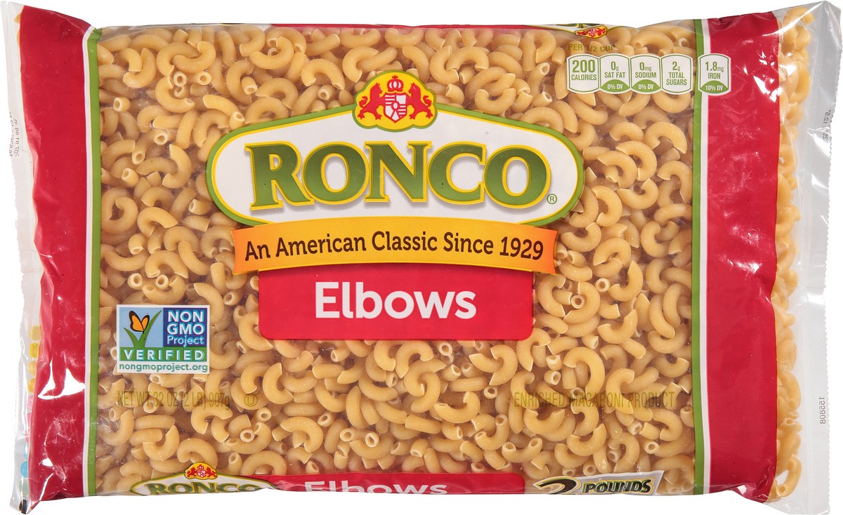 slide 7 of 9, Ronco Elbows Pasta, 32 oz