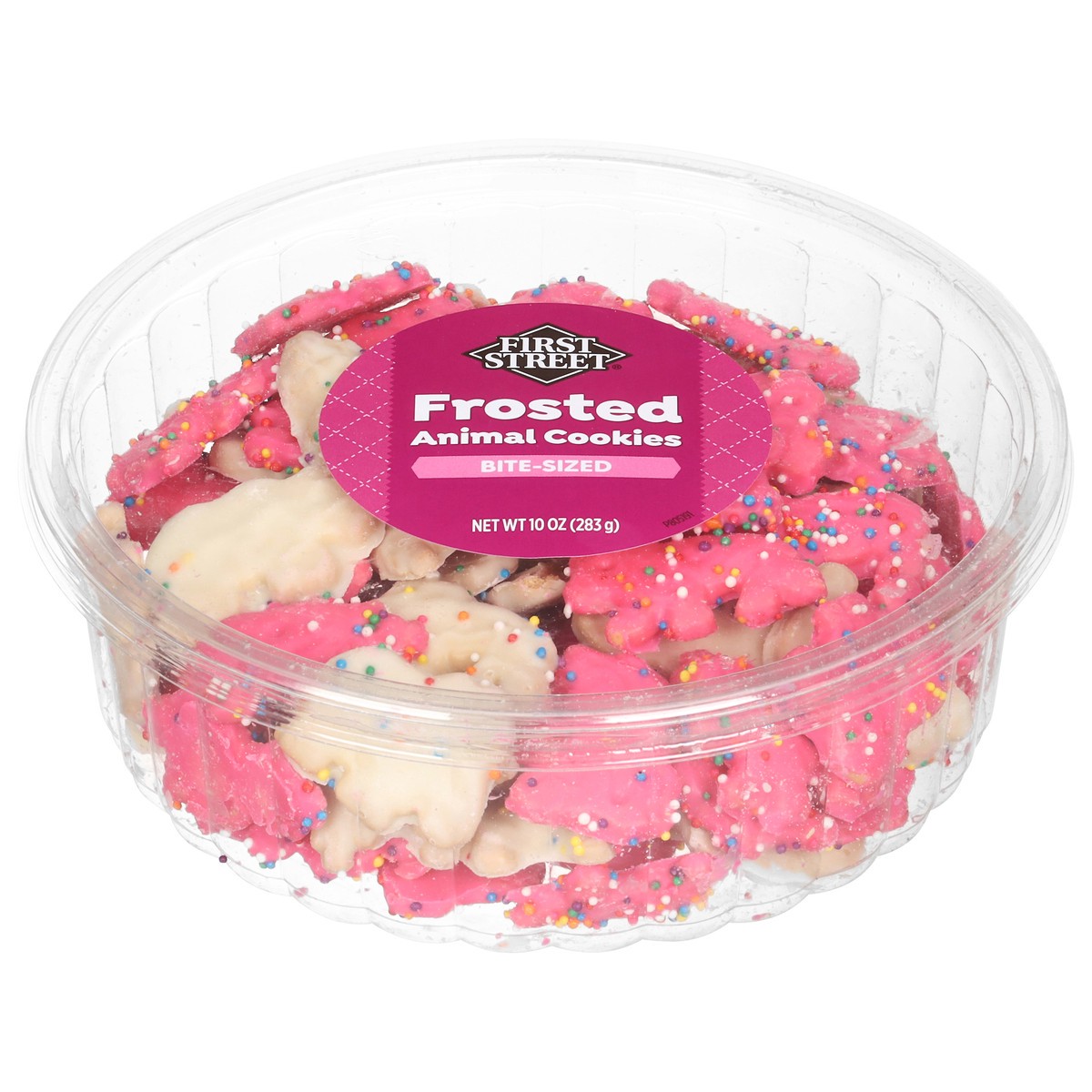 slide 3 of 4, First Street Fs Animal Cookie, 10 oz