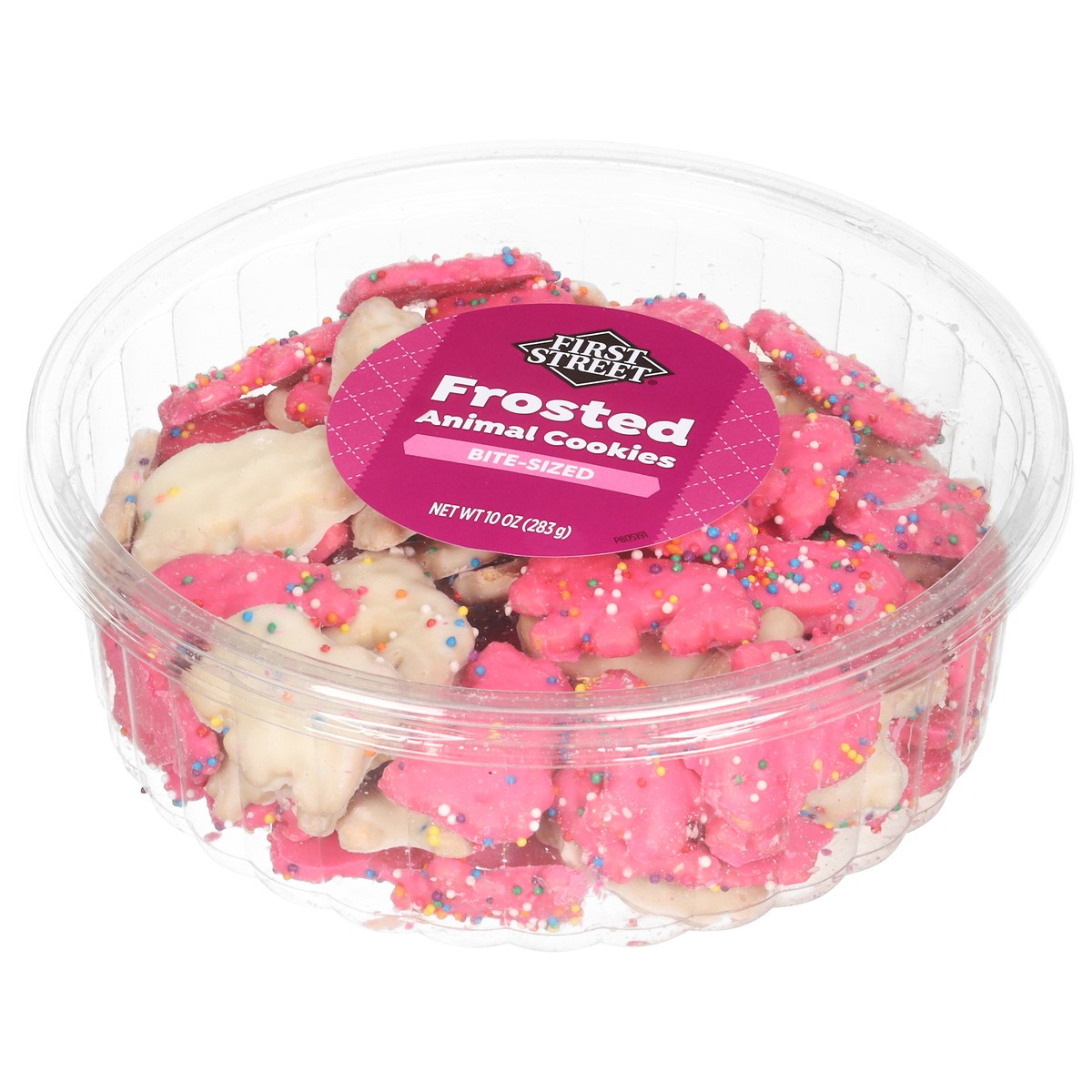 slide 2 of 4, First Street Fs Animal Cookie, 10 oz