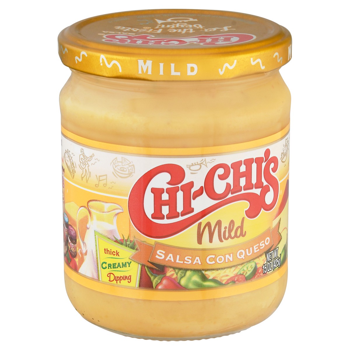 slide 3 of 9, Chi-Chi's Mild Salsa Con Queso 15 oz Jar, 15 oz