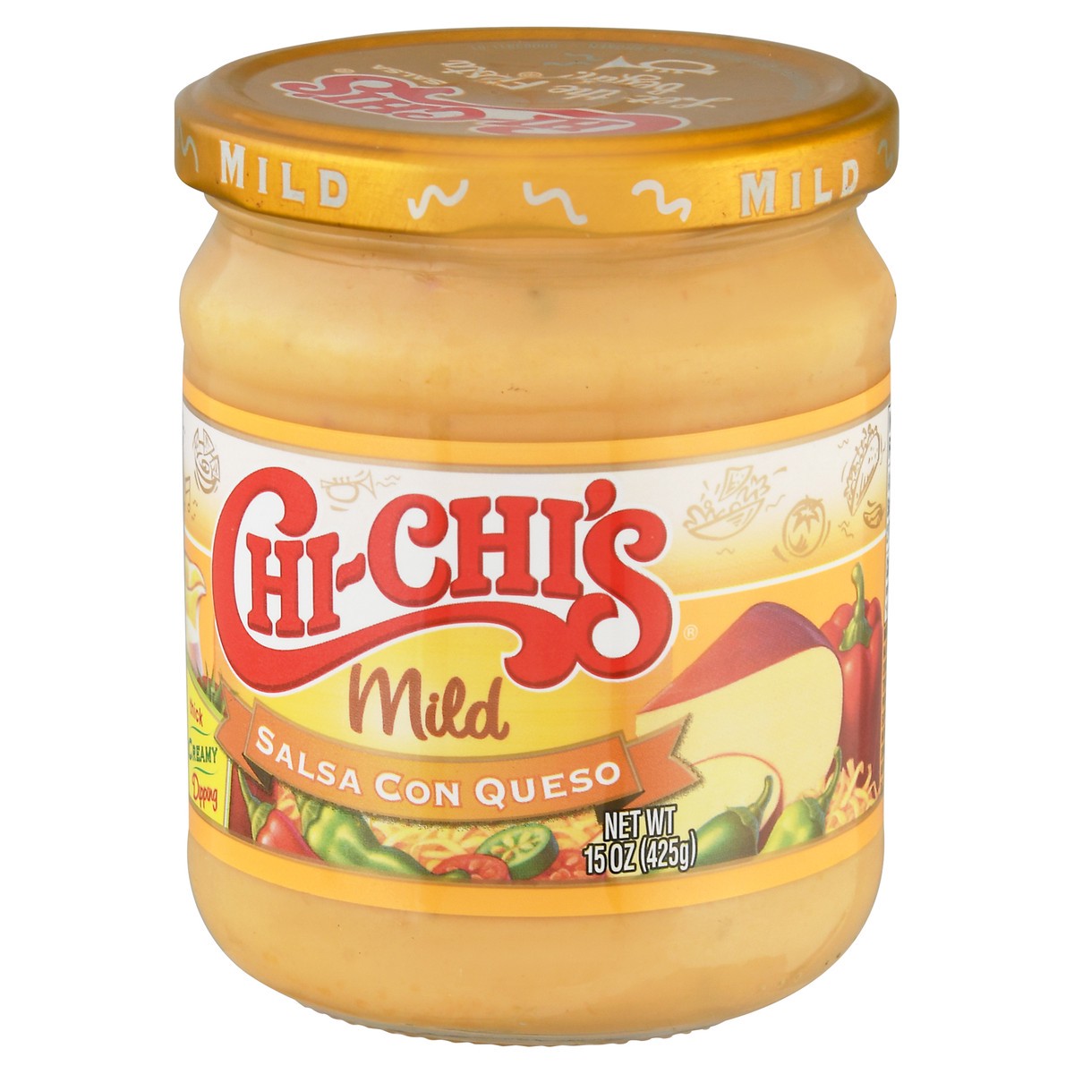 slide 5 of 9, Chi-Chi's Mild Salsa Con Queso 15 oz Jar, 15 oz