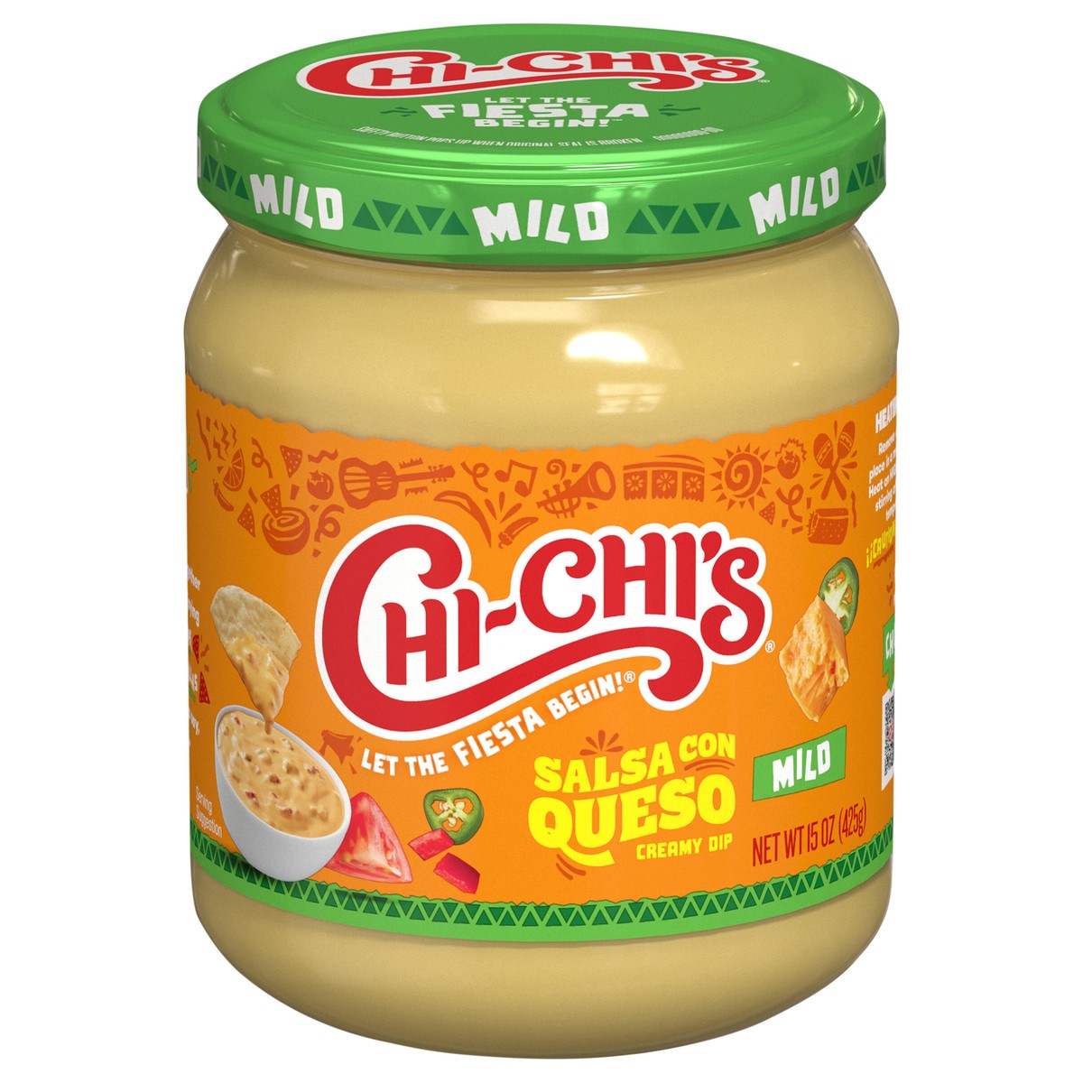slide 1 of 9, CHI-CHI'S Salsa Con Queso Mild, 15 oz