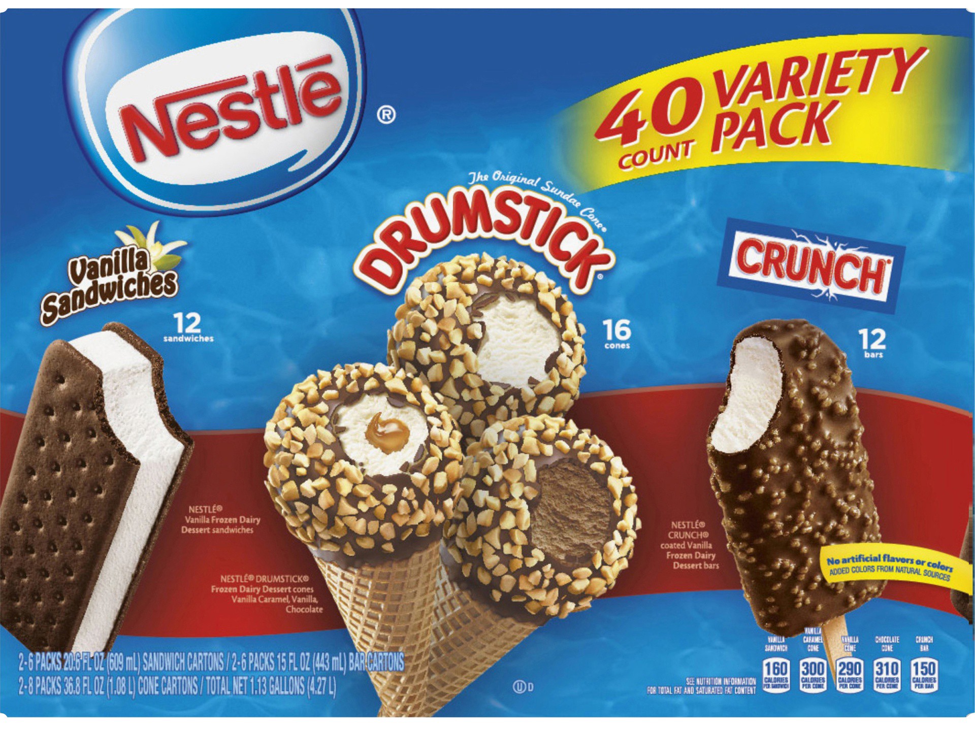 slide 1 of 2, Nestlé Frozen Dairy Dessert Variety Pack, 