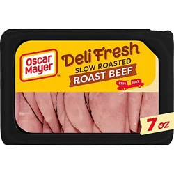Oscar Mayer Deli Fresh Slow Roasted Roast Beef Sliced Lunch Meat Tray - 7 Oz